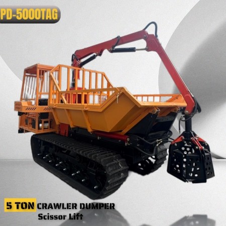 5 tons banddumper utrustad med krangrip
